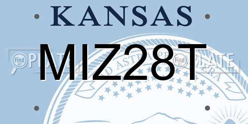 MIZ28T Kansas License Plate