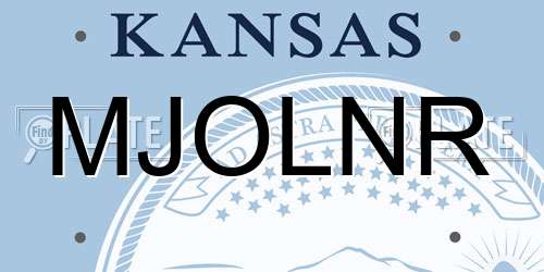MJOLNR Kansas License Plate
