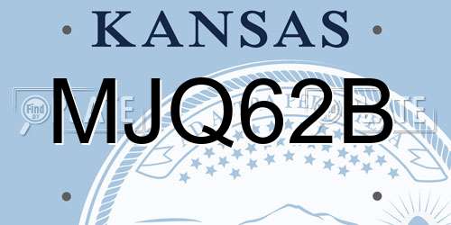 MJQ62B Kansas License Plate