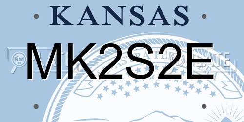 MK2S2E Kansas License Plate