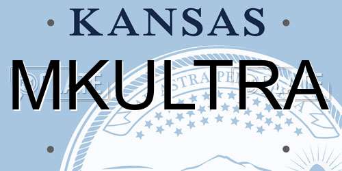 MKULTRA Kansas License Plate