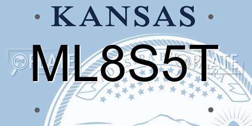 ML8S5T Kansas License Plate
