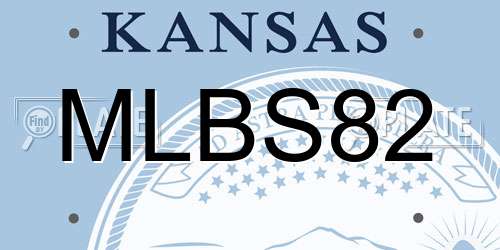 MLBS82 Kansas License Plate