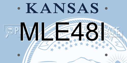 MLE48I Kansas License Plate