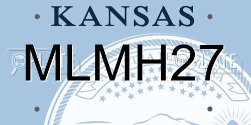 MLMH27 Kansas License Plate