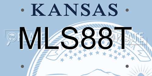 MLS88T Kansas License Plate