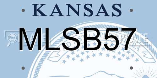 MLSB57 Kansas License Plate