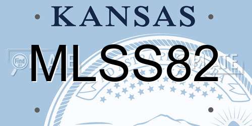 MLSS82 Kansas License Plate