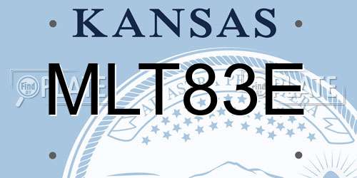 MLT83E Kansas License Plate