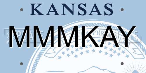 MMMKAY Kansas License Plate