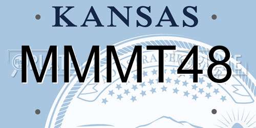 MMMT48 Kansas License Plate
