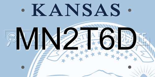 MN2T6D Kansas License Plate
