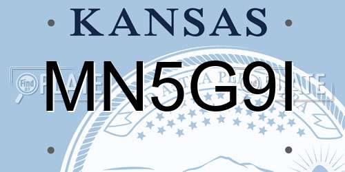 MN5G9I Kansas License Plate