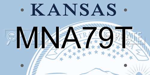 MNA79T Kansas License Plate