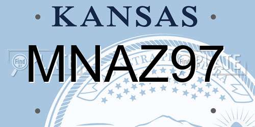 MNAZ97 Kansas License Plate
