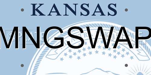 MNGSWAP Kansas License Plate