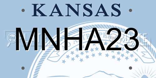MNHA23 Kansas License Plate