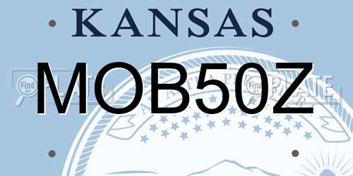 MOB50Z Kansas License Plate
