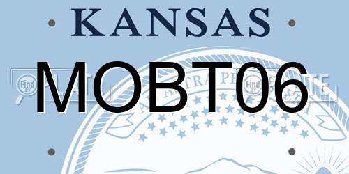 MOBT06 Kansas License Plate