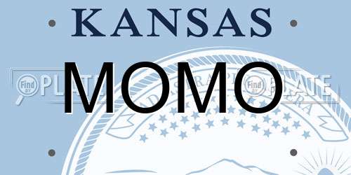 MOMO Kansas License Plate