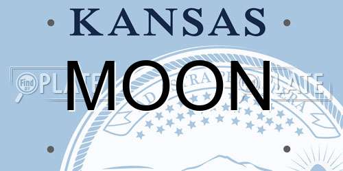 MOON Kansas License Plate