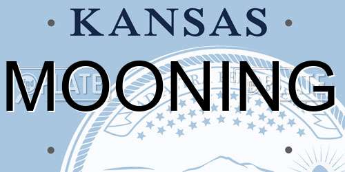 MOONING Kansas License Plate