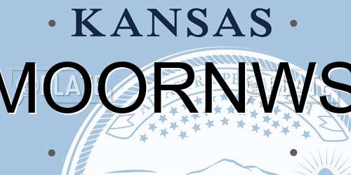MOORNWS Kansas License Plate