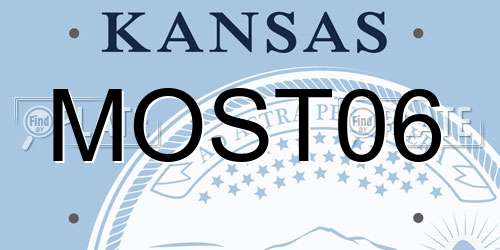 MOST06 Kansas License Plate