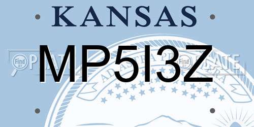 MP5I3Z Kansas License Plate