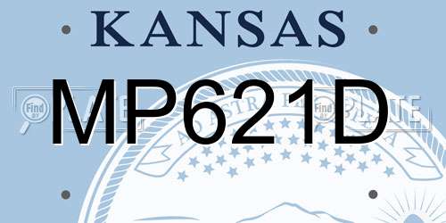 MP621D Kansas License Plate