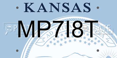 MP7I8T Kansas License Plate