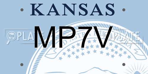 MP7V Kansas License Plate