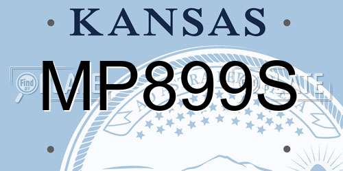 MP899S Kansas License Plate