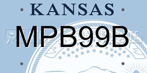 MPB99B Kansas License Plate