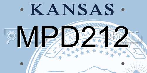 MPD212 Kansas License Plate