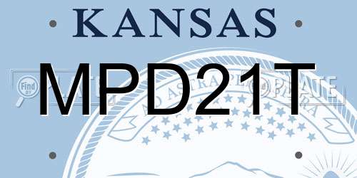 MPD21T Kansas License Plate