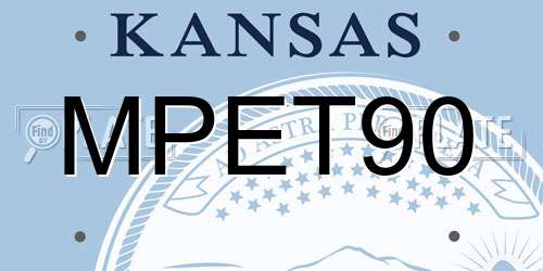 MPET90 Kansas License Plate