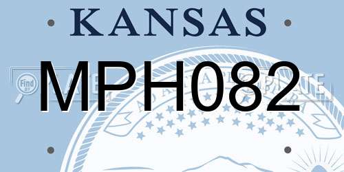 MPH082 Kansas License Plate