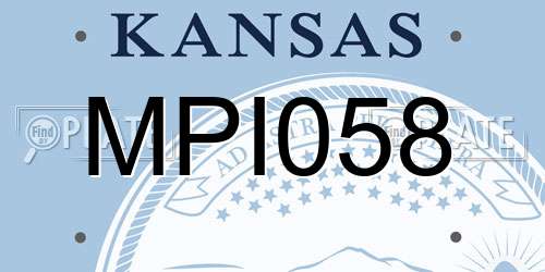 MPI058 Kansas License Plate