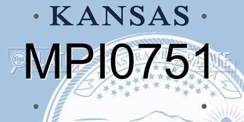 MPI0751 Kansas License Plate