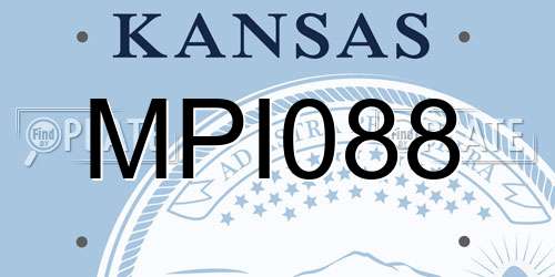 MPI088 Kansas License Plate