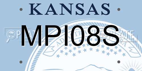 MPI08S Kansas License Plate