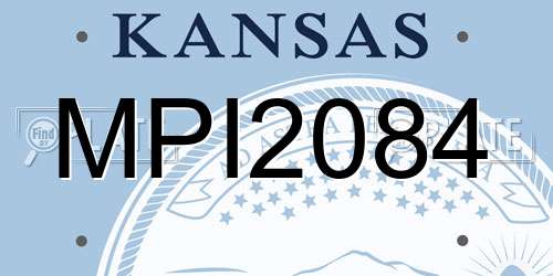MPI2084 Kansas License Plate