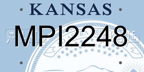 MPI2248 Kansas License Plate