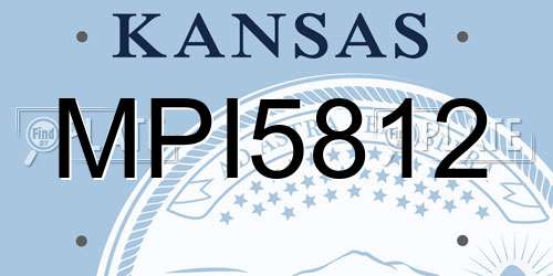 MPI5812 Kansas License Plate