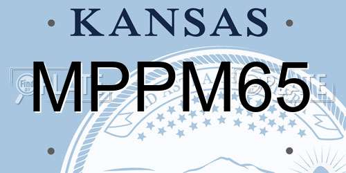MPPM65 Kansas License Plate
