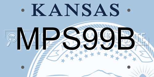 MPS99B Kansas License Plate