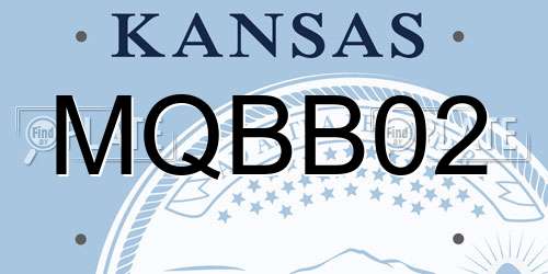 MQBB02 Kansas License Plate
