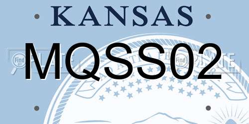 MQSS02 Kansas License Plate