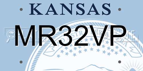 MR32VP Kansas License Plate